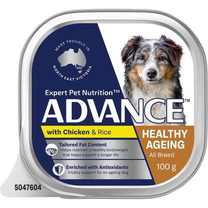 ADVANCE DOG ADULT HEALTHY AGEING CHICKEN RICE 100G