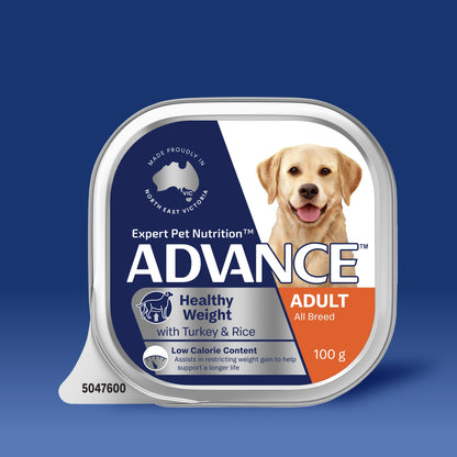 ADVANCE DOG ADULT HEALTHY WEIGHT TURKEY RICE 100G