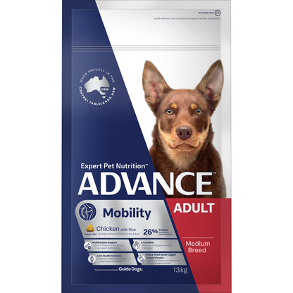 ADVANCE DOG MOBILTY MEDIUM BREED CHICKEN WITH RICE 13KG