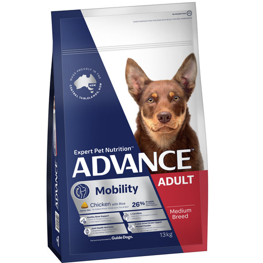 ADVANCE DOG MOBILTY MEDIUM BREED CHICKEN WITH RICE 13KG