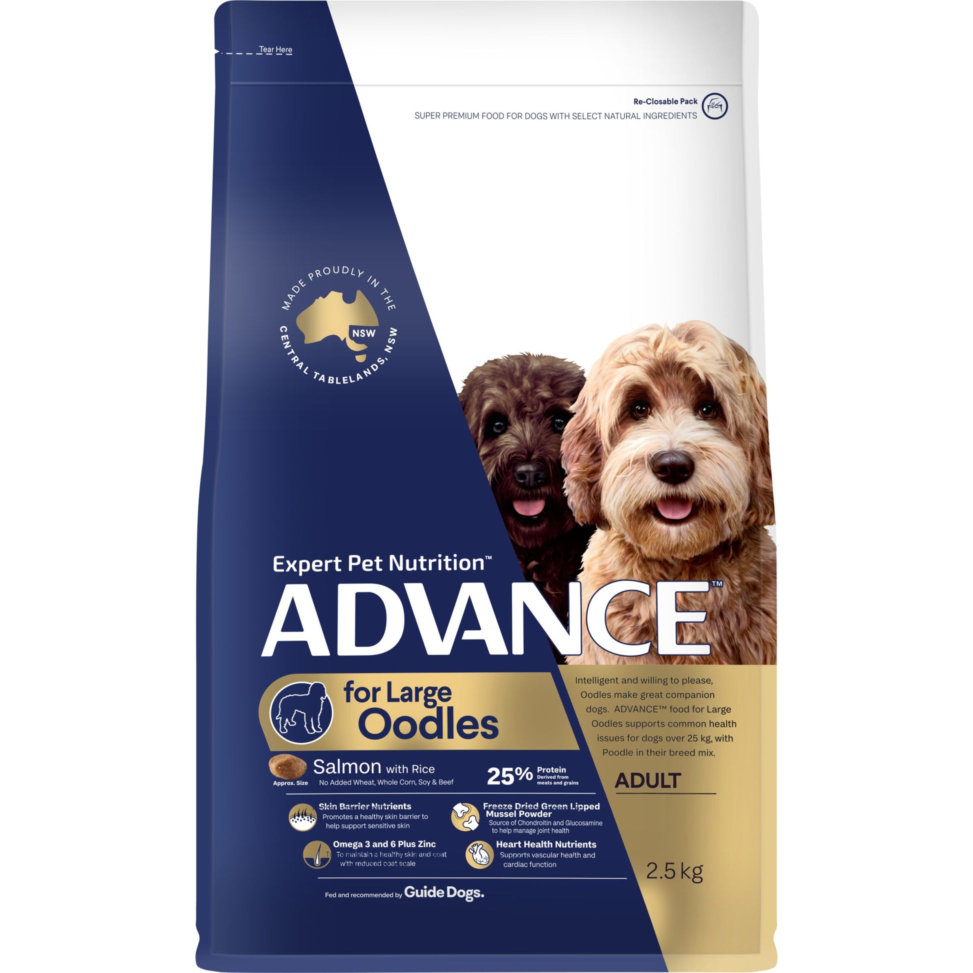 ADVANCE DOG DRY ADULT DOG LARGE OODLES LARGE 2.5KG / 13KG