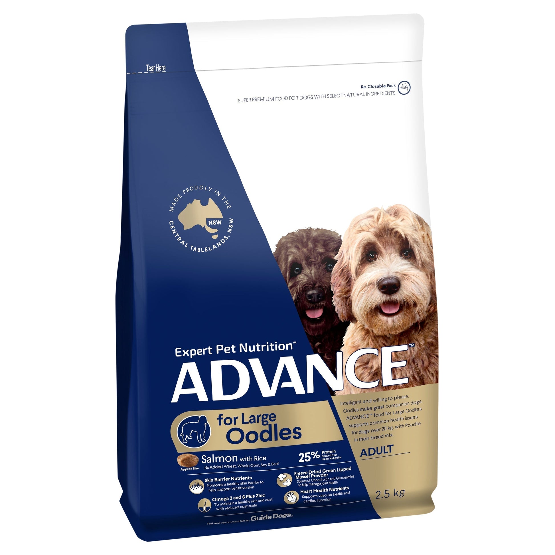 ADVANCE DOG DRY ADULT DOG LARGE OODLES LARGE 2.5KG / 13KG