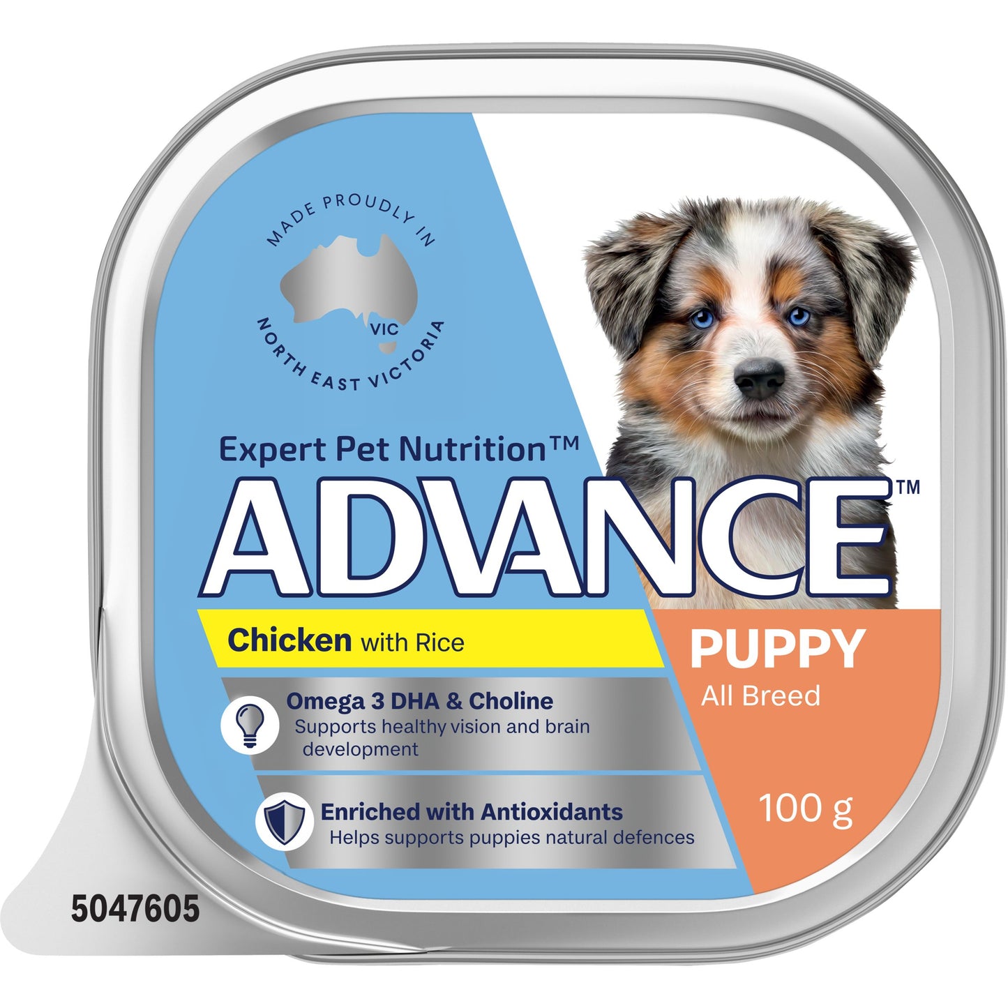 ADVANCE DOG PUPPY ALL BREED CHICKEN WITH RICE 100G