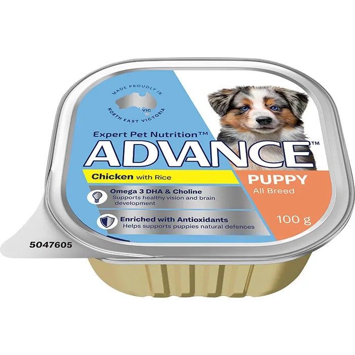 ADVANCE DOG PUPPY ALL BREED CHICKEN WITH RICE 100G