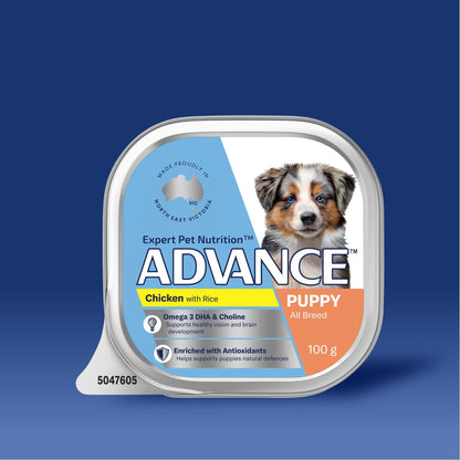 ADVANCE DOG PUPPY ALL BREED CHICKEN WITH RICE 100G