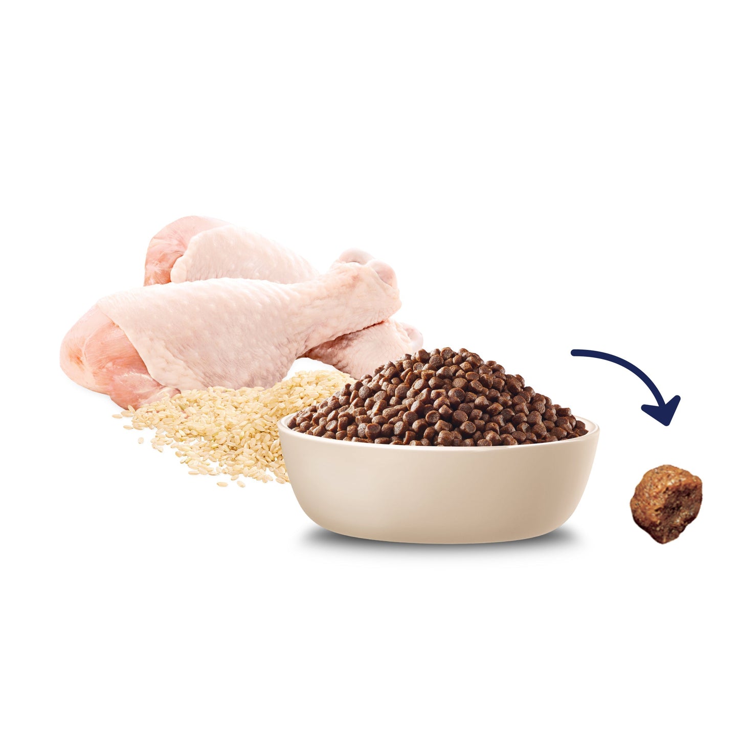 ADVANCE PUPPY SMALL BREED REHYDRATABLE CHICKEN WITH RICE 800G/3KG/8KG