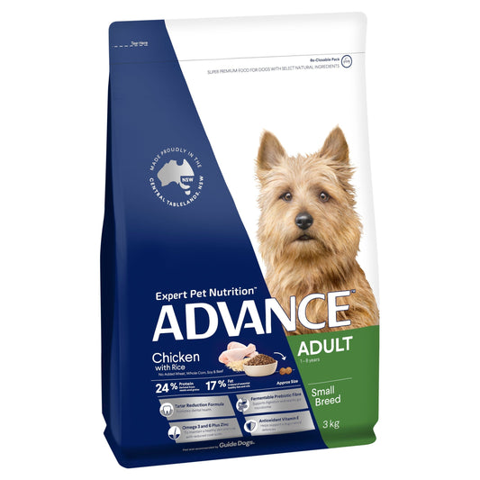  ADVANCE DOG ADULT TOY SMALL BREED CHICKEN WITH RICE 800G/3KG/8KG