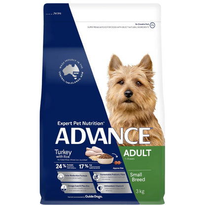 ADVANCE ADULT SMALL BREED TURKEY WITH RICE 3KG/8KG