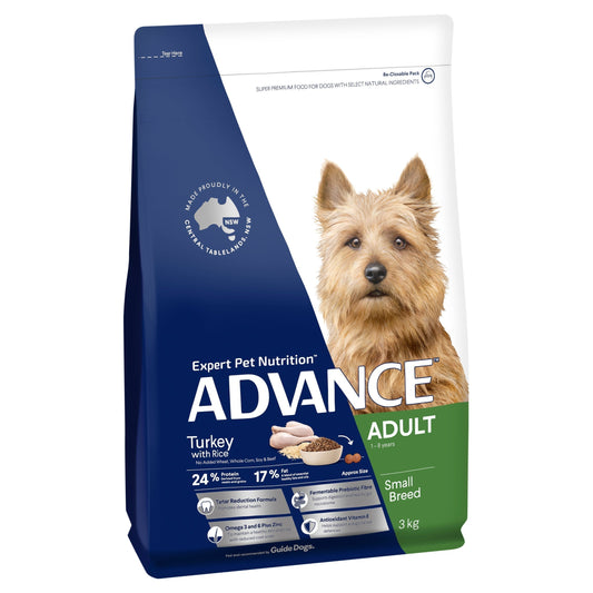 ADVANCE ADULT SMALL BREED TURKEY WITH RICE 3KG/8KG