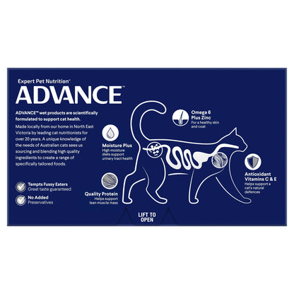 ADVANCE CAT ADULT CHICKEN & SALMON MEDLEY TRAYS 85G 