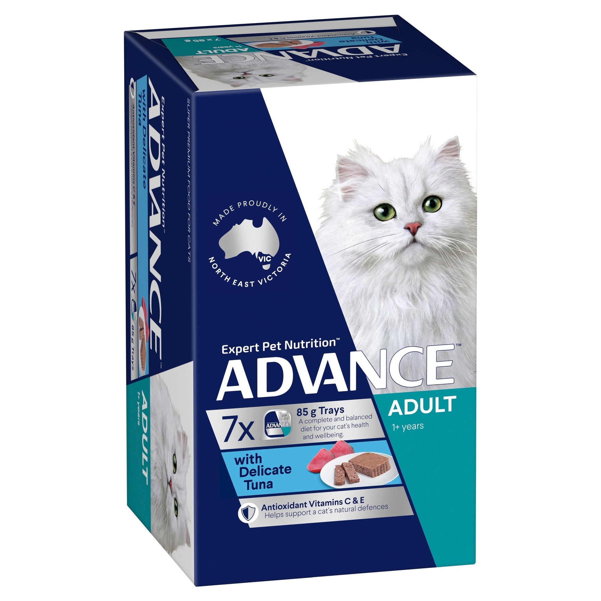 ADVANCE ADULT CAT WET FOOD WITH DELICATE TUNA 85G
