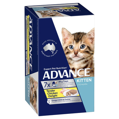 ADVANCE KITTEN WET FOOD TENDER CHICKEN DELIGHT 85G