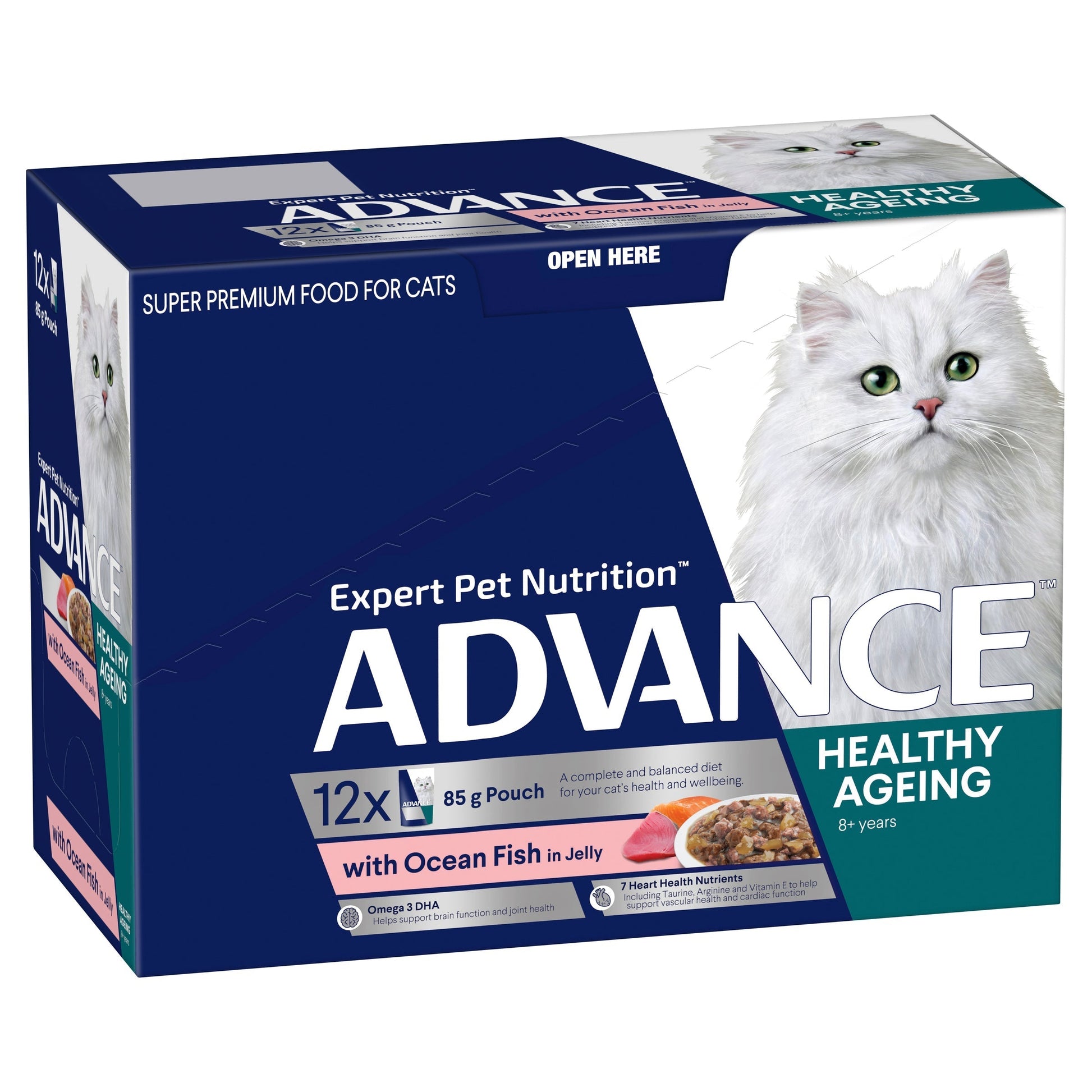 ADVANCE HEALTHY AGEING WITH OCEAN FISH IN JELLY POUCH 85G