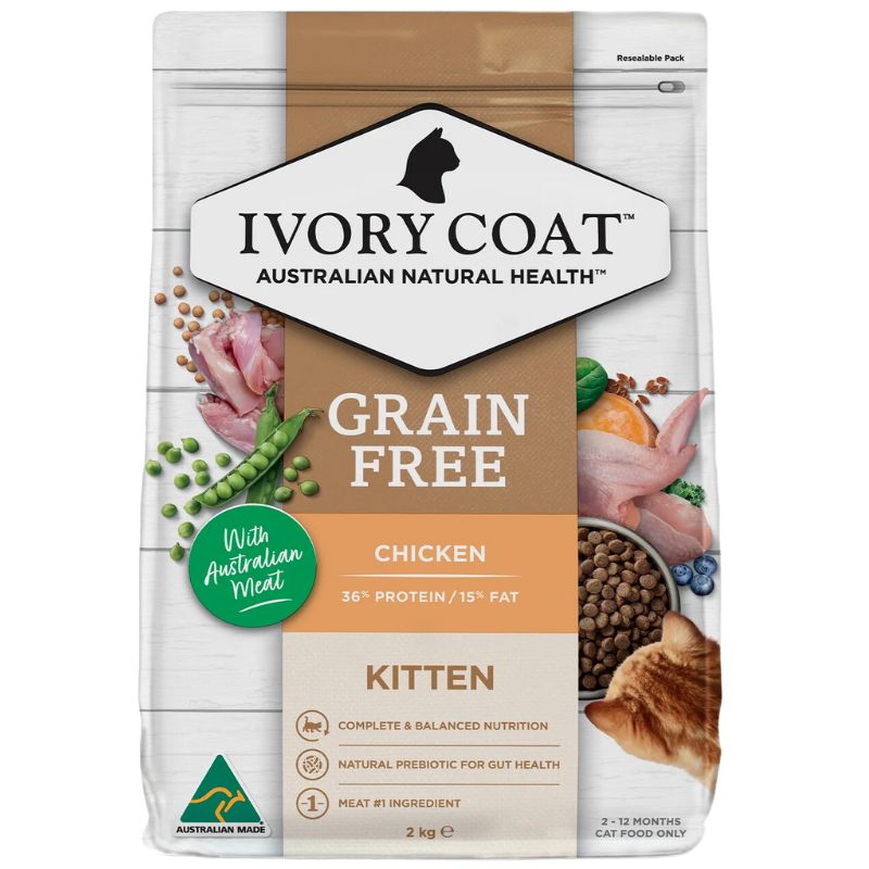 IVORY COAT GRAIN FREE KITTEN CHICKEN 2KG