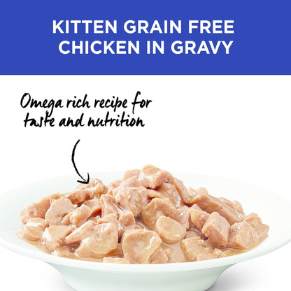 IVORY COAT GRAIN FREE KITTEN CHICKEN IN GRAVY 85G