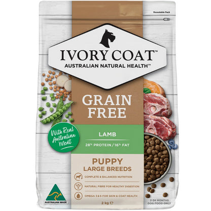IVORY COAT PUPPY LARGE BREEDS GRAIN FREE LAMB 2KG/13KG