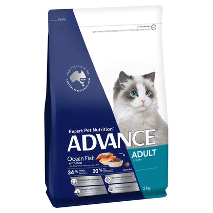 ADVANCE ADULT CAT OCEAN FISH WITH RICE 34% PROTEIN 3KG/ 20KG