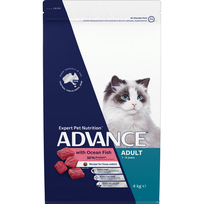 ADVANCE ADULT CAT DRY FOOD WITH OCEAN FISH 4KG/8KG/20KG