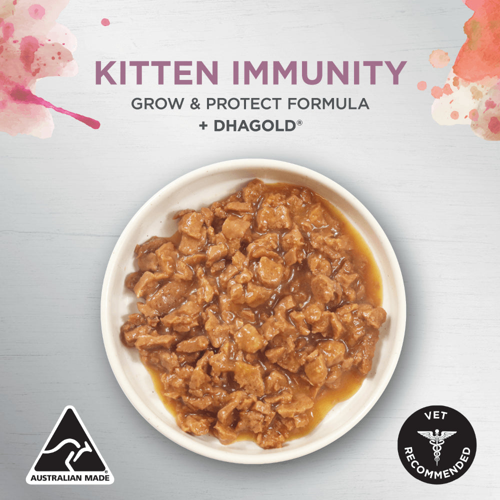 IVORY COAT RAW KITTEN IMMUNITY INSPIRED BY RAW GROW & PROTECT CHICKEN 85G