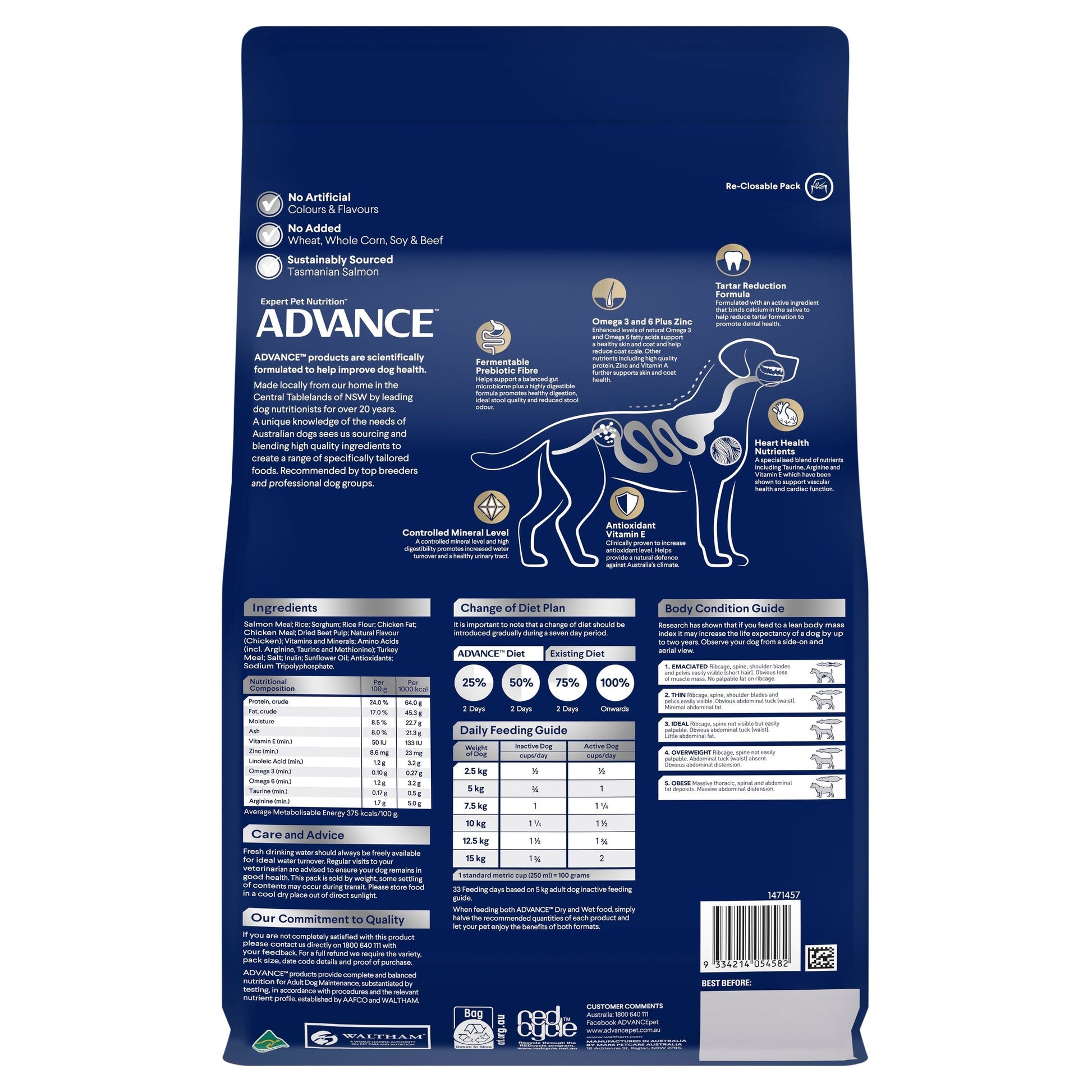 ADVANCE DRY ADULT DOG SMALL OODLES 2.5KG / 13KG