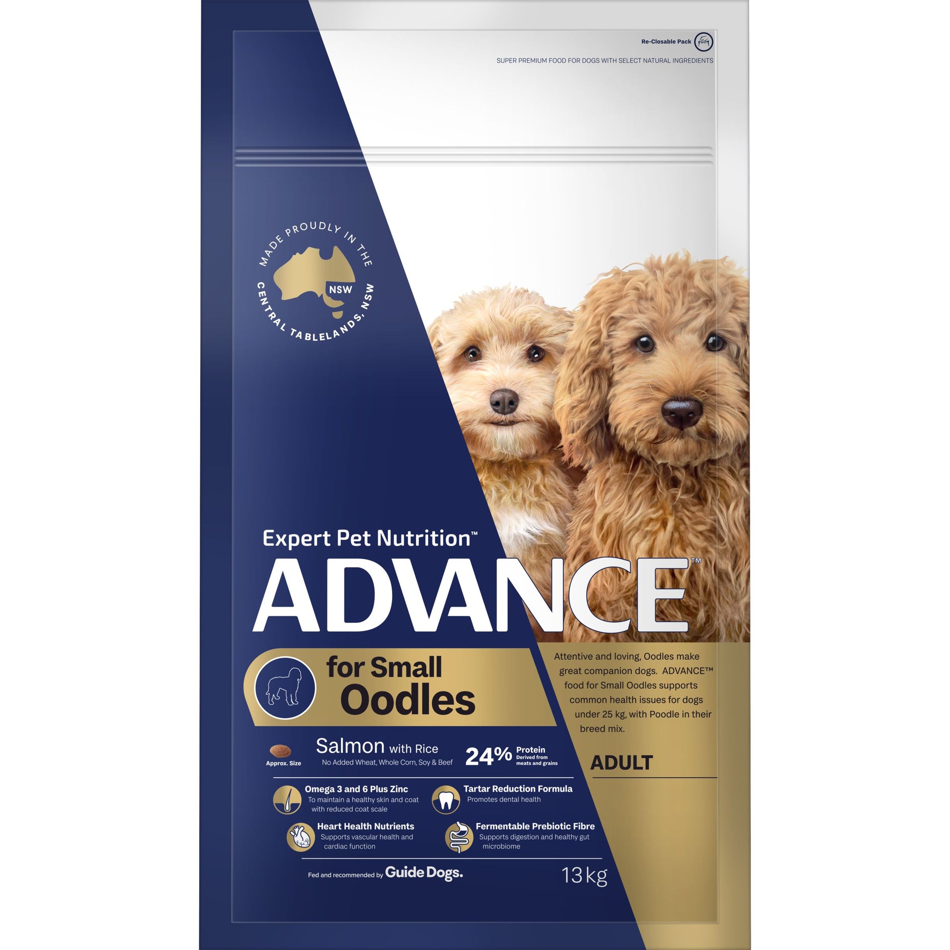 ADVANCE DRY ADULT DOG SMALL OODLES 2.5KG / 13KG