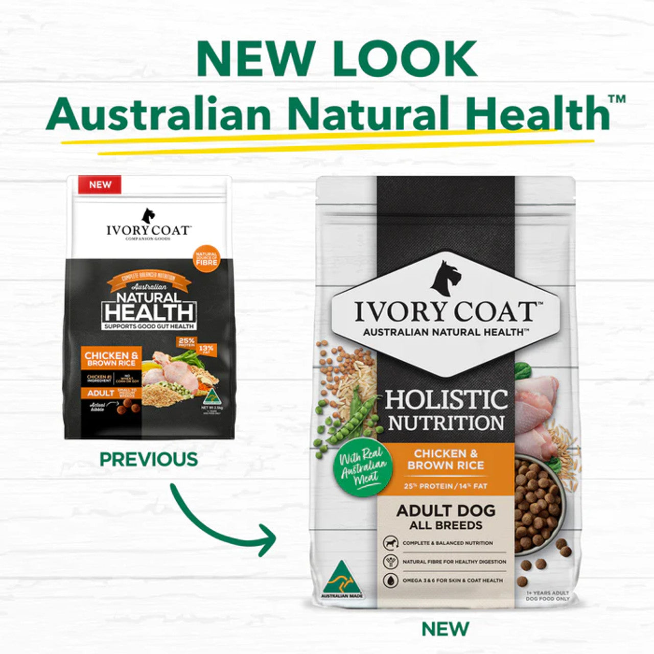 IVORY COAT ADULT DOG CHICKEN & BROWN RICE 2.5KG