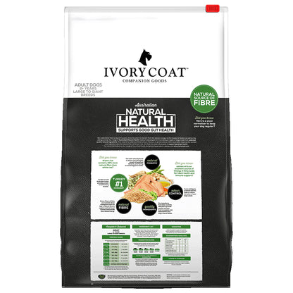 IVORY COAT DOG ADULT LARGE BREED TURKEY & BROWN RICE 2.5KG