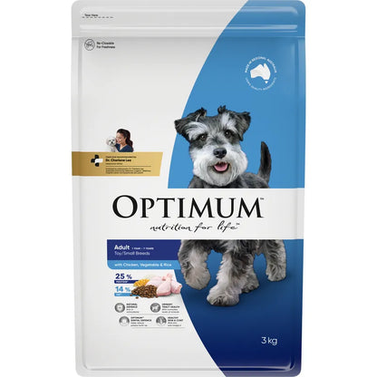 OPTIMUM ADULT TOY SMALL BREEDS DOG CHICKEN VEGETABLE RICE 3KG/15KG