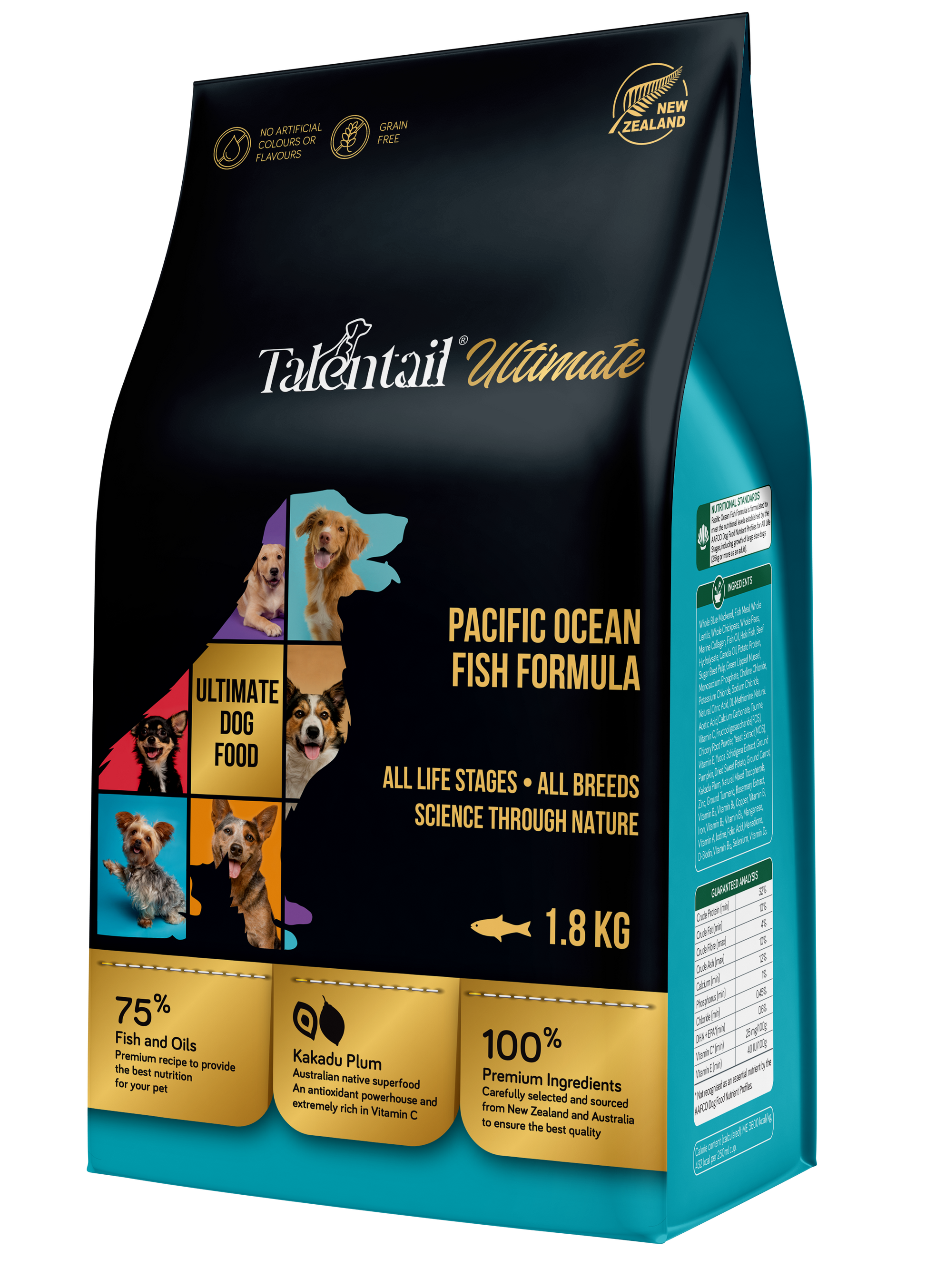 TALENTAIL Ultimate Pacific Ocean Fish Dog Food For All Life Stages