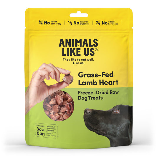 Animals Like Us - Grass-Fed Lamb Heart Freeze-Dried Raw Dog Treats 85g