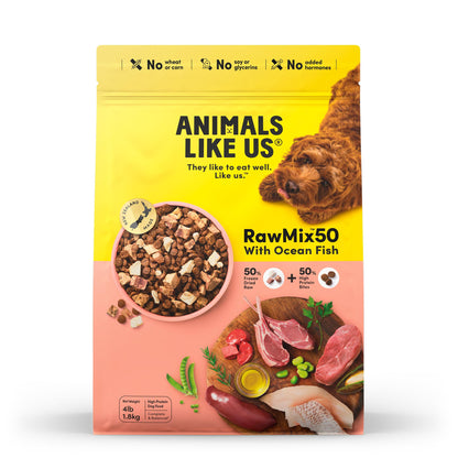 Animals Like Us - RawMix50 with Ocean Fish Dog food 340g / 1.8kg