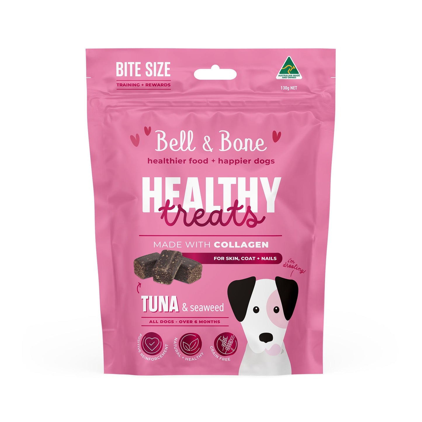 Bell & Bone Healthy Treats Skin Coat plus Nails - Tuna & Seaweed 130g