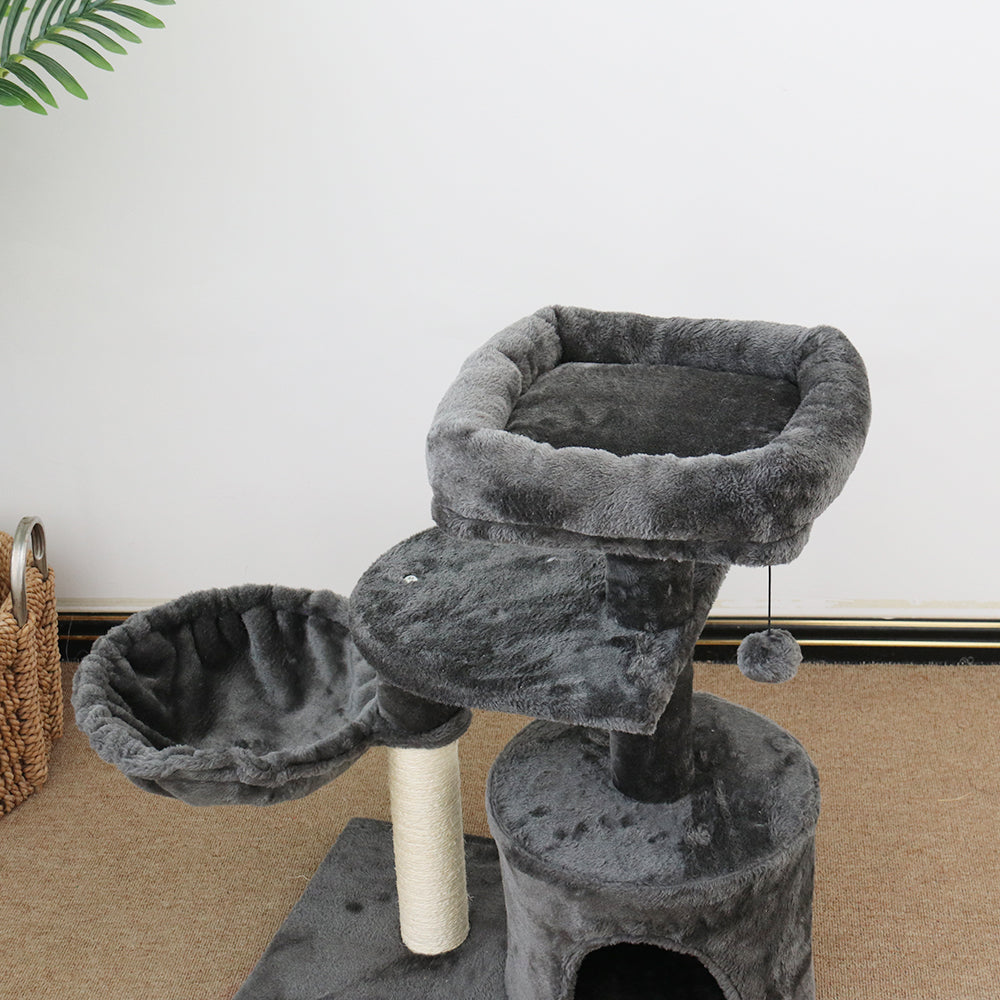 CATIO Chipboard Flannel Cat Scratching Tower