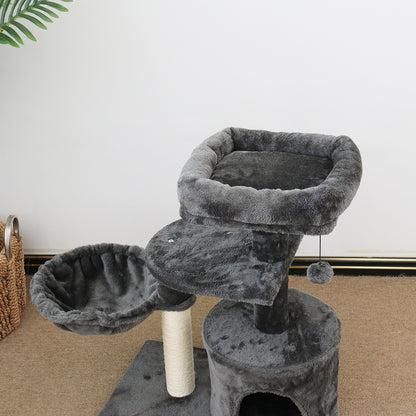 CATIO Chipboard Flannel Cat Scratching Tower