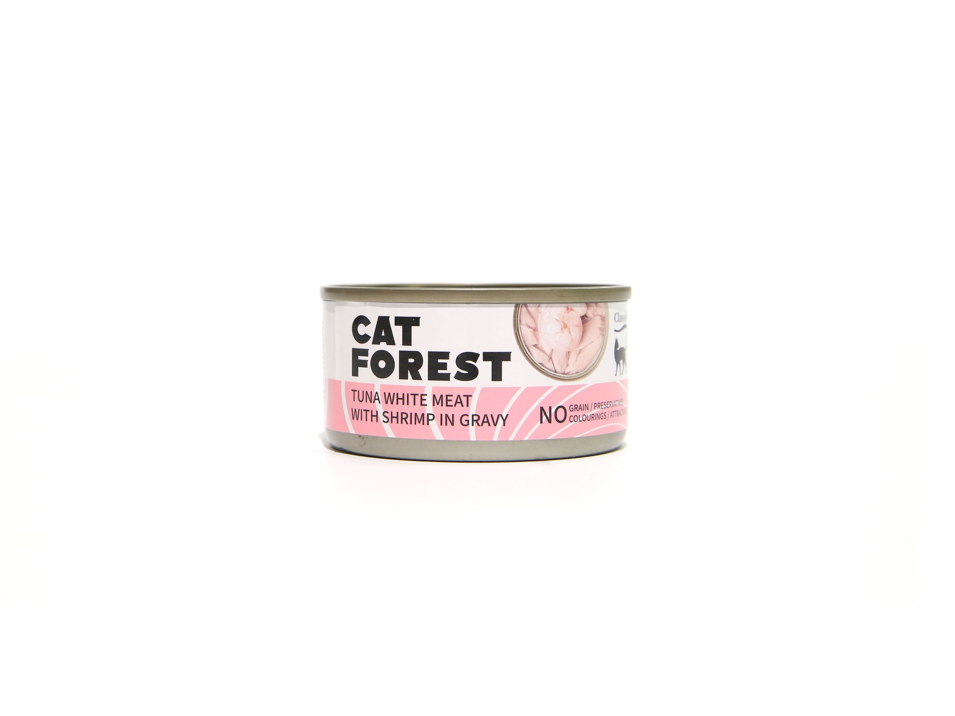 CAT FOREST Classic Tuna White Meat With Shrimp In Gravy Cat Canned Food