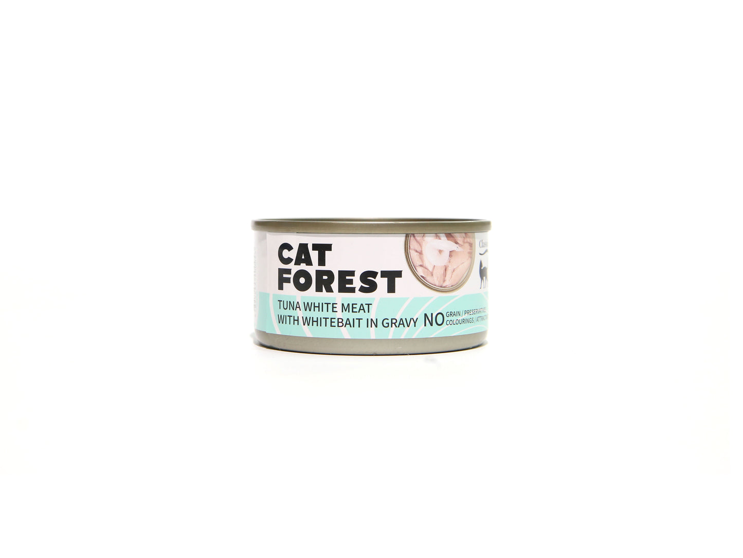 CAT FOREST Classic Tuna White Meat With Whitebait In Gravy Cat Canned Food