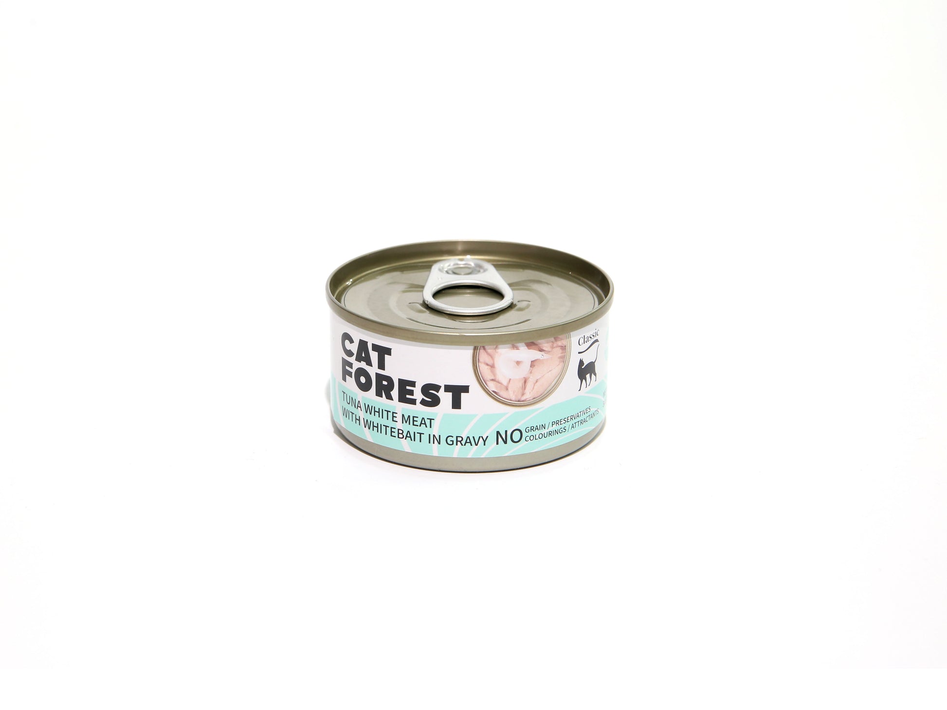 CAT FOREST Classic Tuna White Meat With Whitebait In Gravy Cat Canned Food