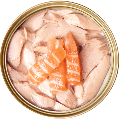 CAT FOREST Premium Tuna White Meat With Salmon In Jelly Cat Canned Food