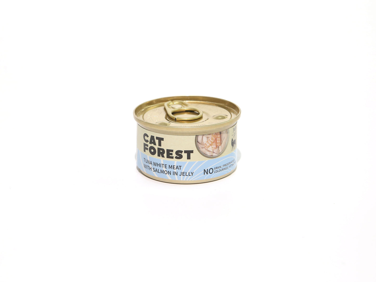 CAT FOREST Premium Tuna White Meat With Salmon In Jelly Cat Canned Food