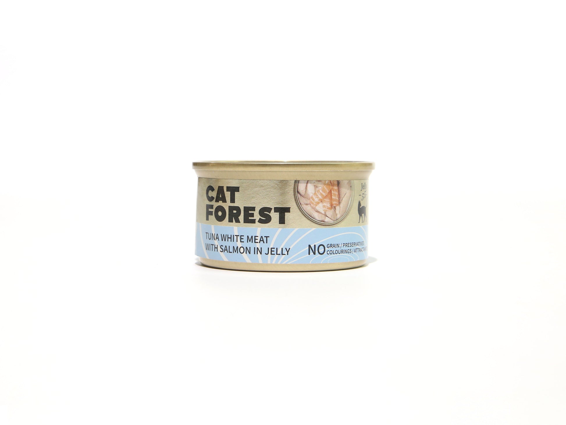 CAT FOREST Premium Tuna White Meat With Salmon In Jelly Cat Canned Food