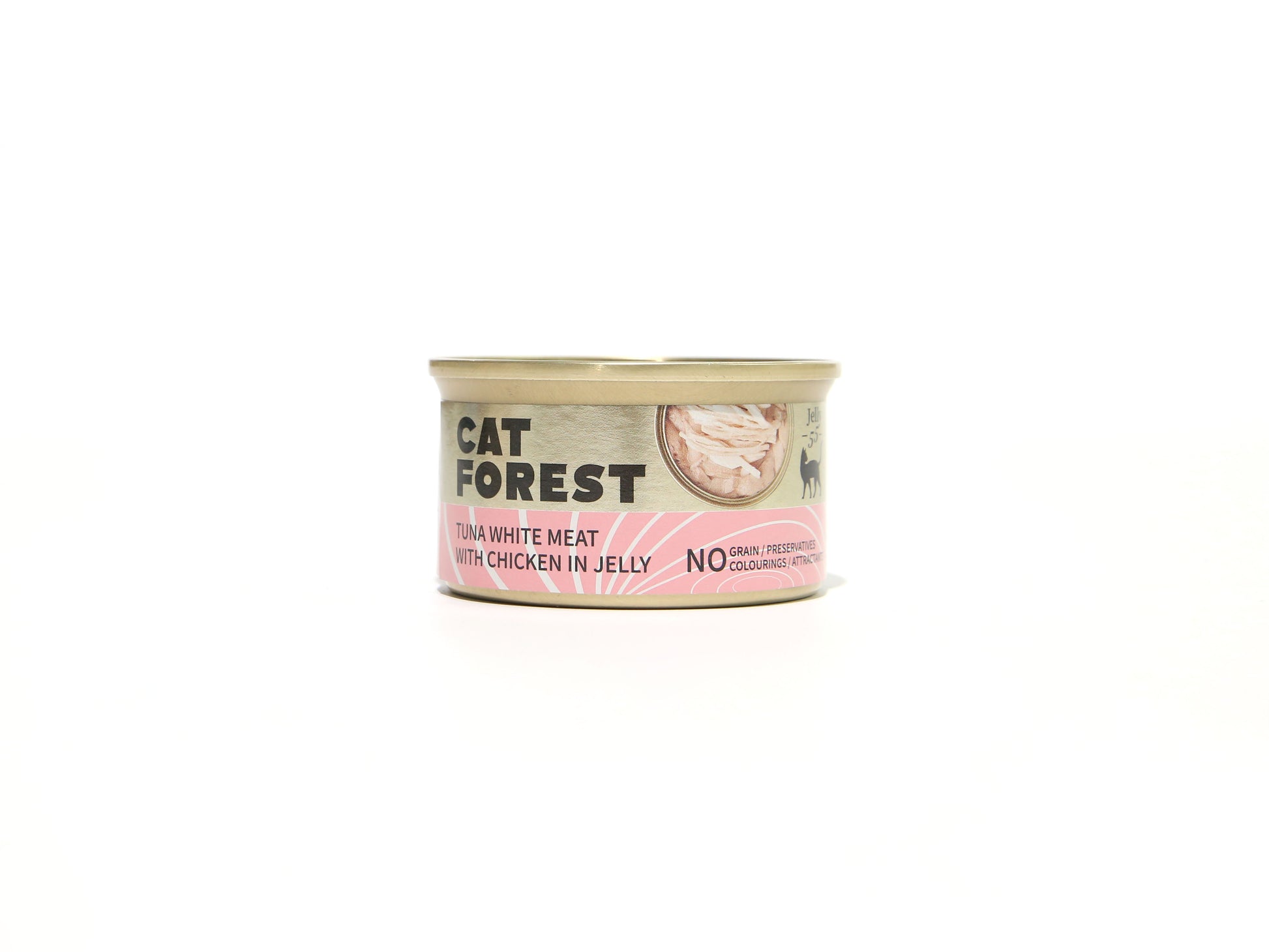 CAT FOREST Premium Tuna White Meat With Chicken In Jelly Cat Canned Food