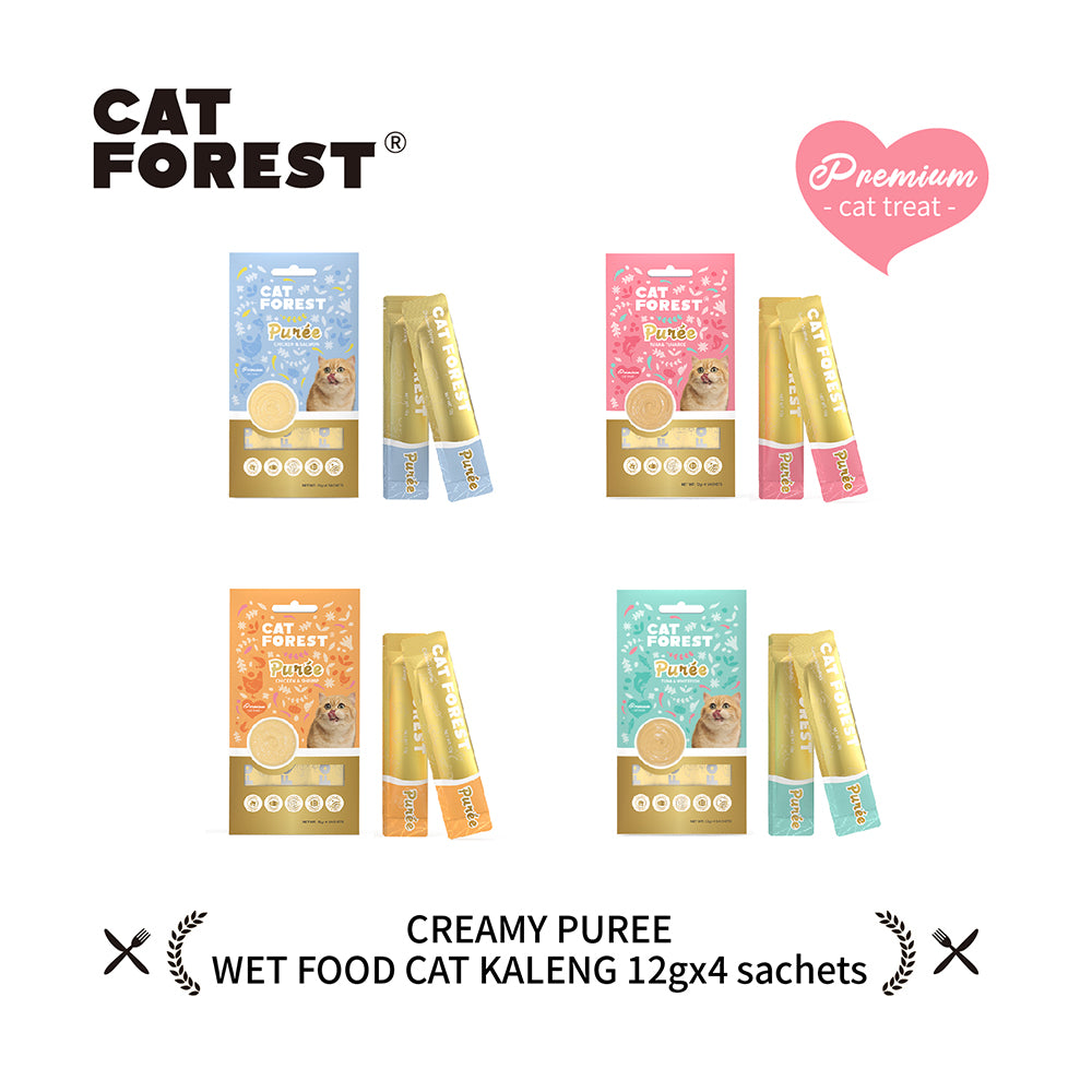 CAT FOREST Puree Chicken With Shrimp Cat Treats