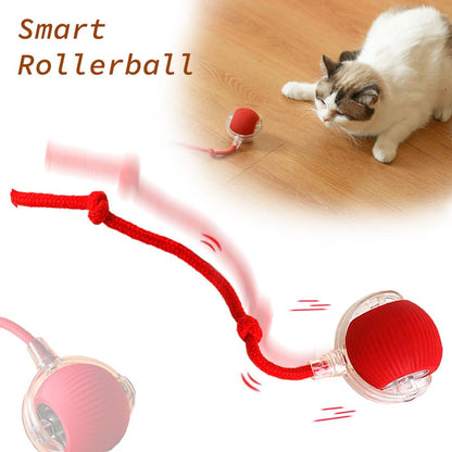 Interactive Cat Rolling Ball Super Drive Cat Rolling Balls With Bird Chirping Motion Activated Sensor Pet Kitten Teaser Game Toy