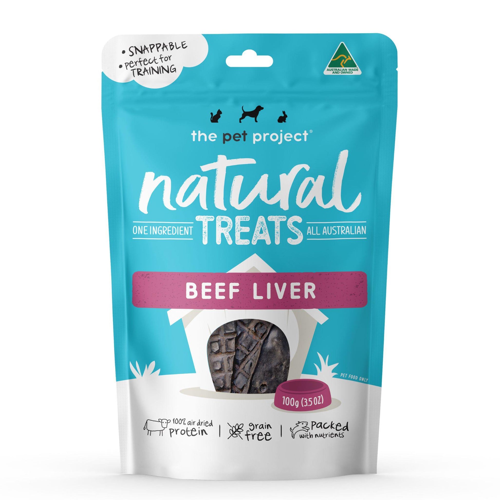 The Pet Project - Beef Liver (100g) Dog Dental Chew