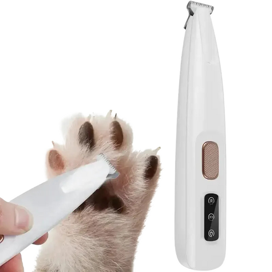 Pet Cat Dog Paw Trimmer with LED Light Fully Waterproof Pet Hair Trimmer with LED Display Dog Clippers for Grooming 18mm Widen Blade