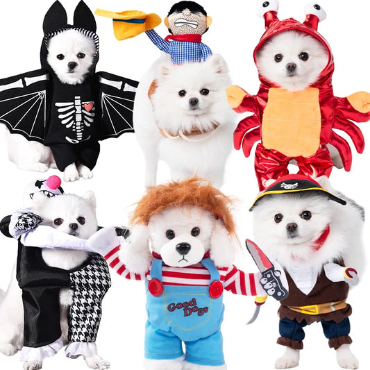 Halloween Dagger Pet Transformation Dress Festival Funny Knife Holding Dog Clothes Cat Standing Dress Pet Dress Up