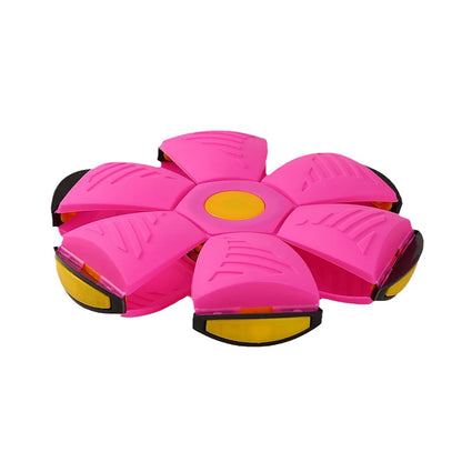 Pet Flying Saucer Ball Magic Outdoor Throw Disc Ball for Kids and Dog Interactive Pet Training Sports Game Supplies UFO Pets Toy