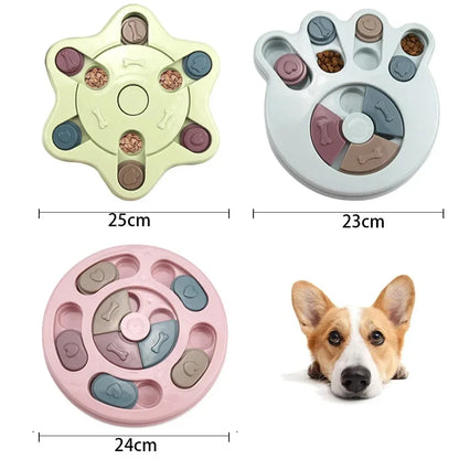 Pet Cat Dog Puzzle Toys Slow Feeder Interactive Increase IQ Food Dispenser Non-Slip Slowly Eating Bowl Cat Dogs Food Games