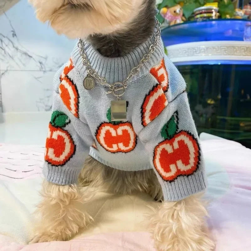 Cute Pet Cat Thickened Sweater Autumn/Winter Dog Clothes