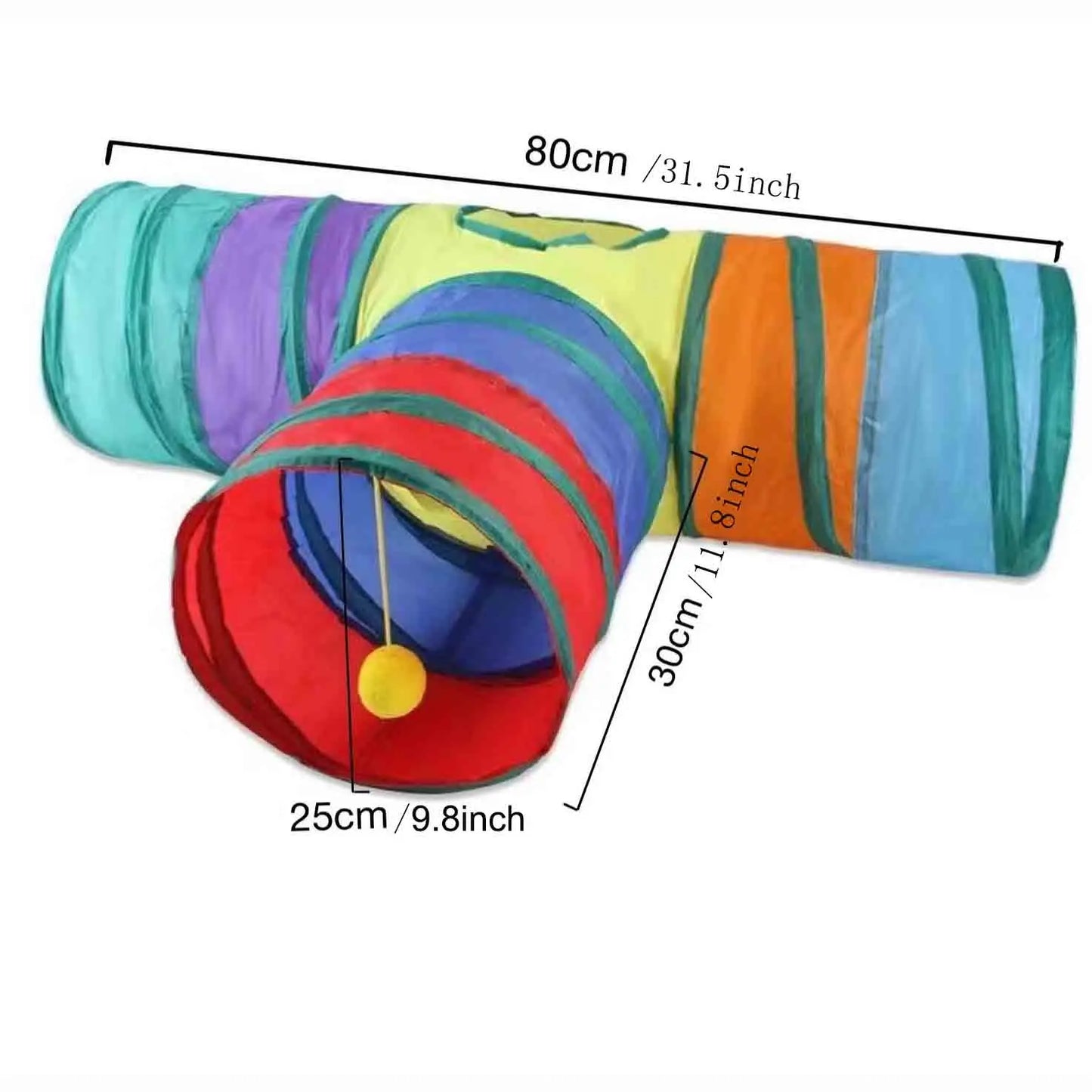 Collapsible Cat Playing Tunnel Pets Toys Connectable Cat Tunnel Cat Tube Toys Foldable Drill Hole Kitten Colorful Pet Toys